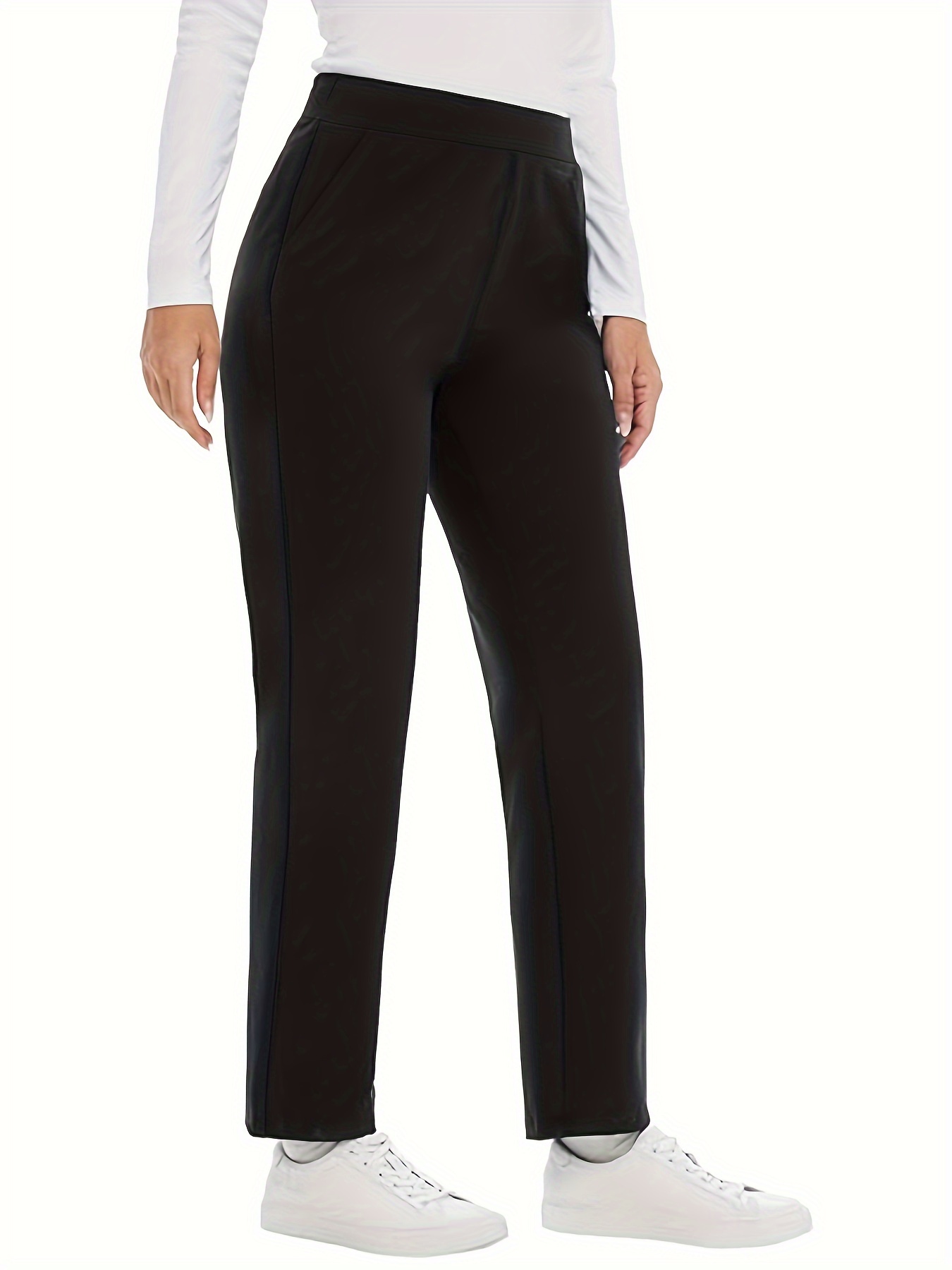 Women Formal Wear Business - กางเกงแนวธุรกิจผ้าถักสีทึบสำหรับผู้หญิงขนาดพิเศษแนวธุรกิจกางเกงผู้ชายขาสามส่วนใหม่ฤดูใบไม้ผลิและฤดูใบไม้ร่วง