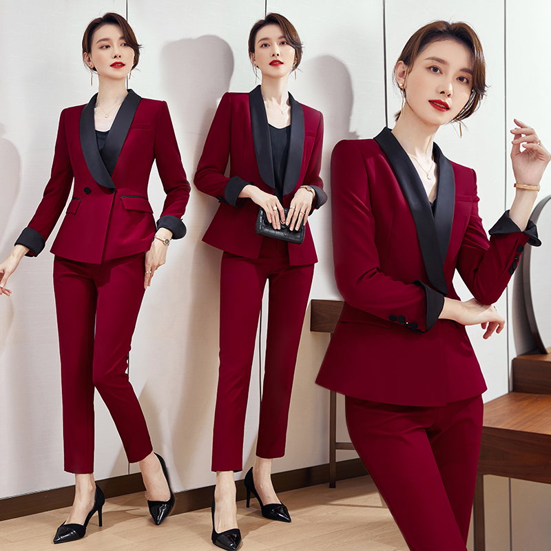 Women Formal Wear Sale - ชุดทำงานระดับไฮเอนด์ เสื้อโค้ท+กางเกง สำหรับองค์กร บริษัท ชุดยูนิฟอร์ม ชุดขายของ