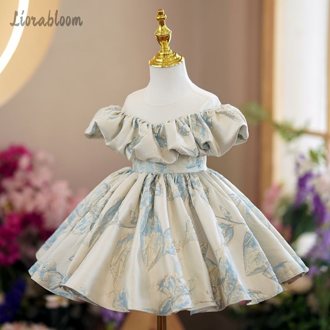 Formal Attire Woman - ชุดเดรสเด็กผู้หญิงแบบกำหนดเอง ชุดราตรีแบบเป็นทางการ ชุดเดรสยาวระบายหลายชั้น ชุดสำหรับงานแต่งงานและงานเลี้ยง