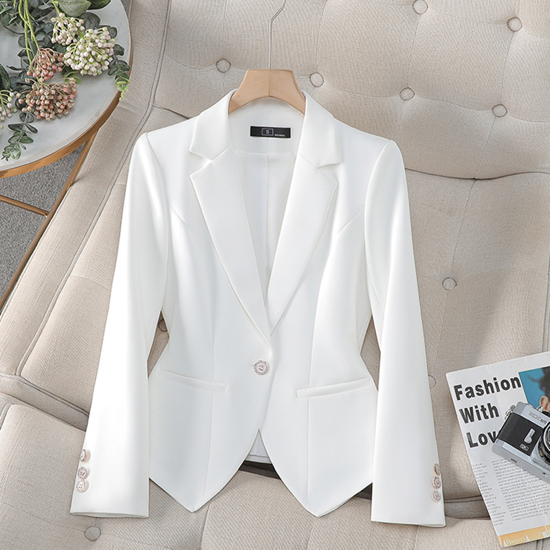 เสื้อเบลเซอร์แฟชั่นใหม่สำหรับผ - Women Formal Wear Office บทวิจารณ์และราคา