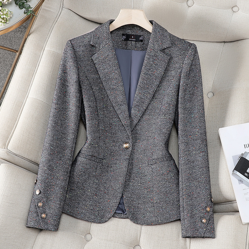 เสื้อเบลเซอร์ผู้หญิง แจ็คเก็ตแ - Women Formal Wear Office บทวิจารณ์และราคา
