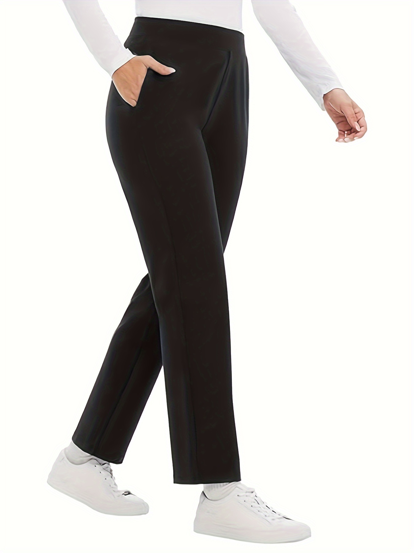 กางเกงแนวธุรกิจผ้าถักสีทึบสำหร - Women Formal Wear Business บทวิจารณ์และราคา
