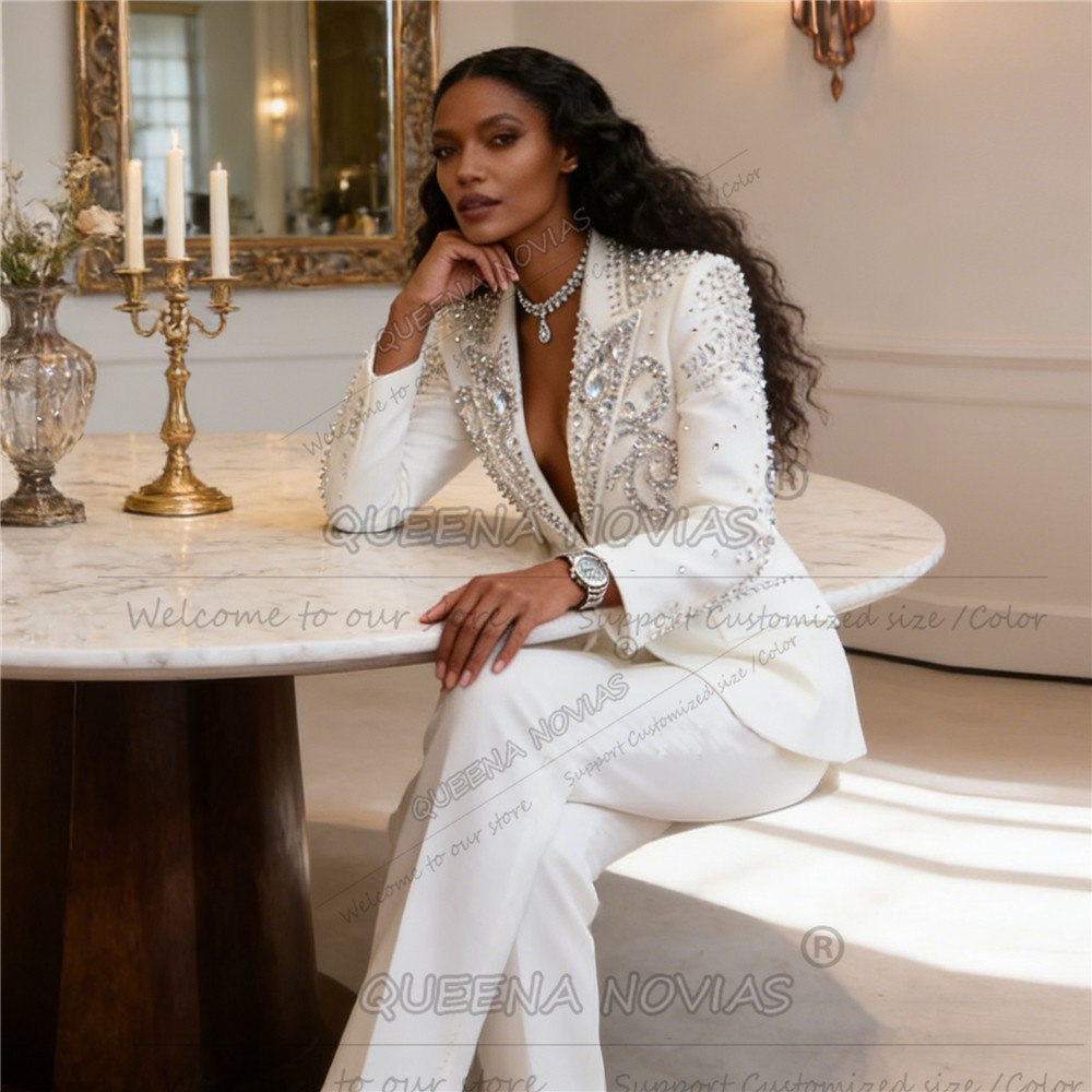 ชุดสูทประดับลูกปัดหินแบบสั่งทำ - Formal Attire Woman บทวิจารณ์และราคา