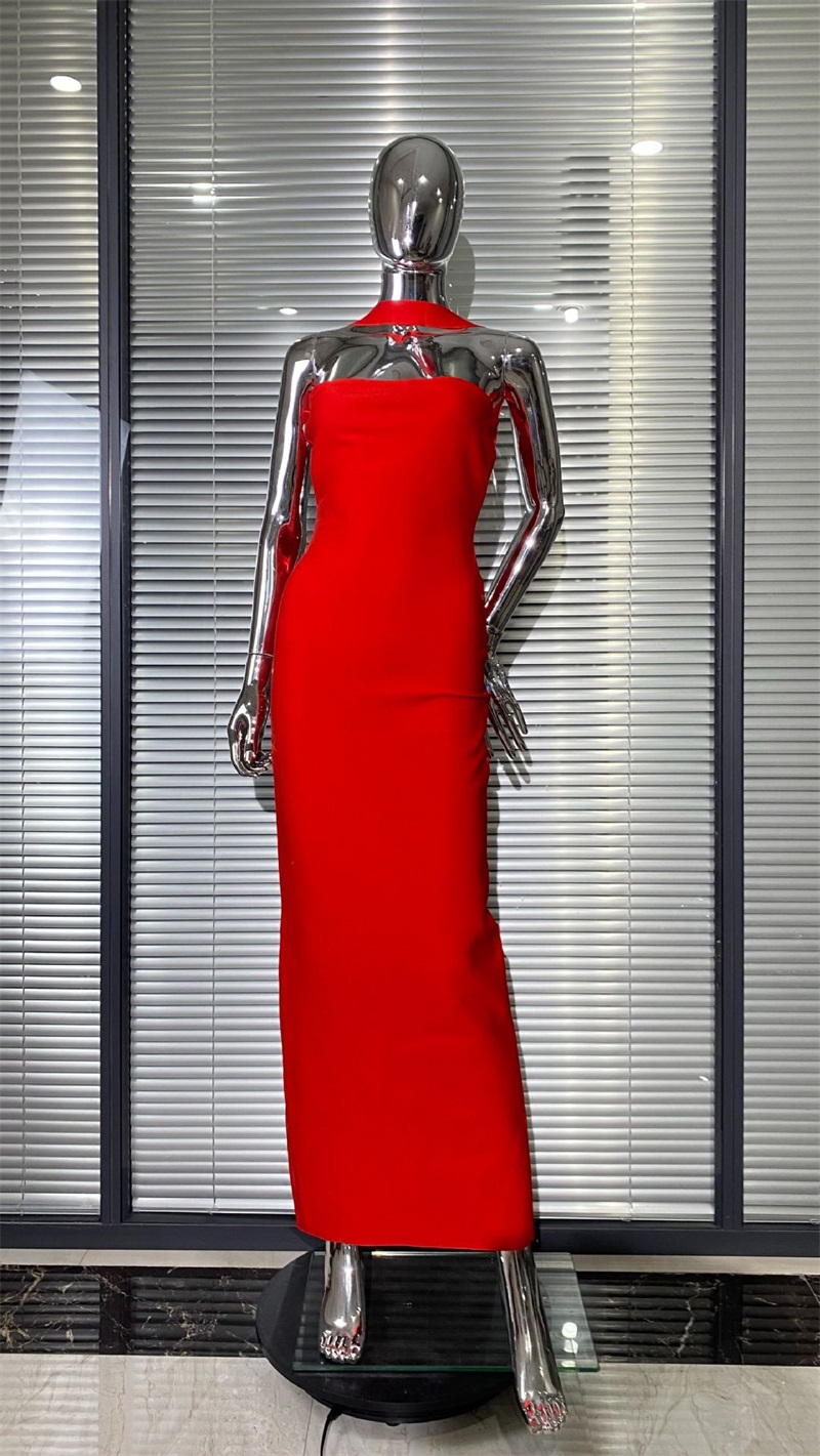 ชุดราตรีสีแดงแบบผูกคอ สายเดี่ย - Women'S Holiday Formal Wear บทวิจารณ์และราคา
