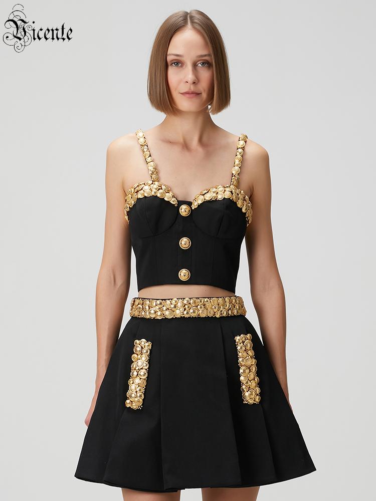 ชุดเดรสสองชิ้นสีดำ VC พร้อมกระ - Women'S Holiday Formal Wear บทวิจารณ์และราคา