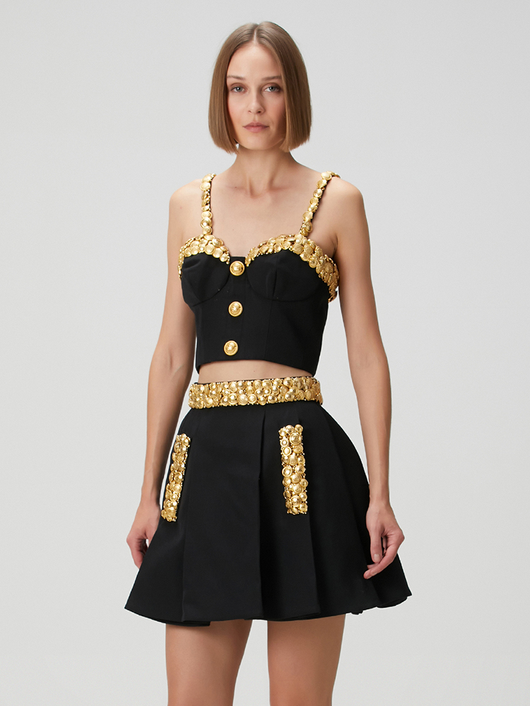 ชุดเดรสสองชิ้นสีดำ VC พร้อมกระ - Women'S Holiday Formal Wear บทวิจารณ์และราคา