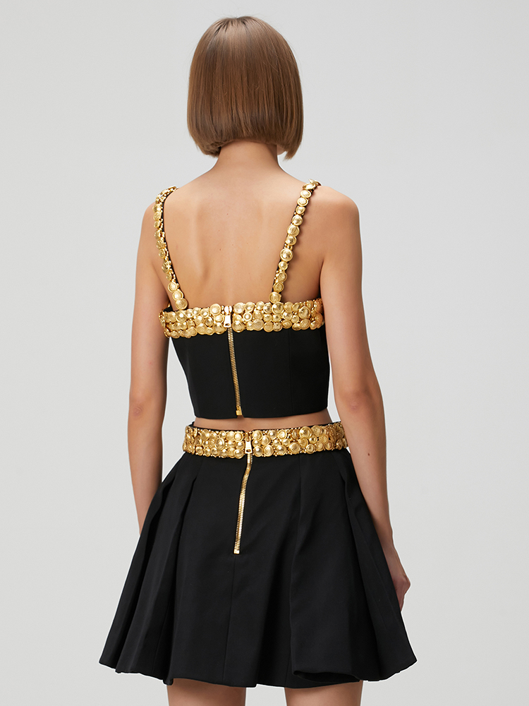ชุดเดรสสองชิ้นสีดำ VC พร้อมกระ - Women'S Holiday Formal Wear บทวิจารณ์และราคา