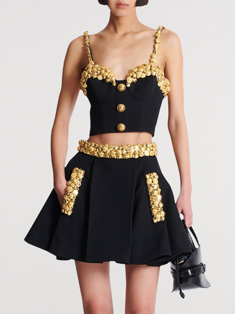 ชุดเดรสสองชิ้นสีดำ VC พร้อมกระ - Women'S Holiday Formal Wear บทวิจารณ์และราคา