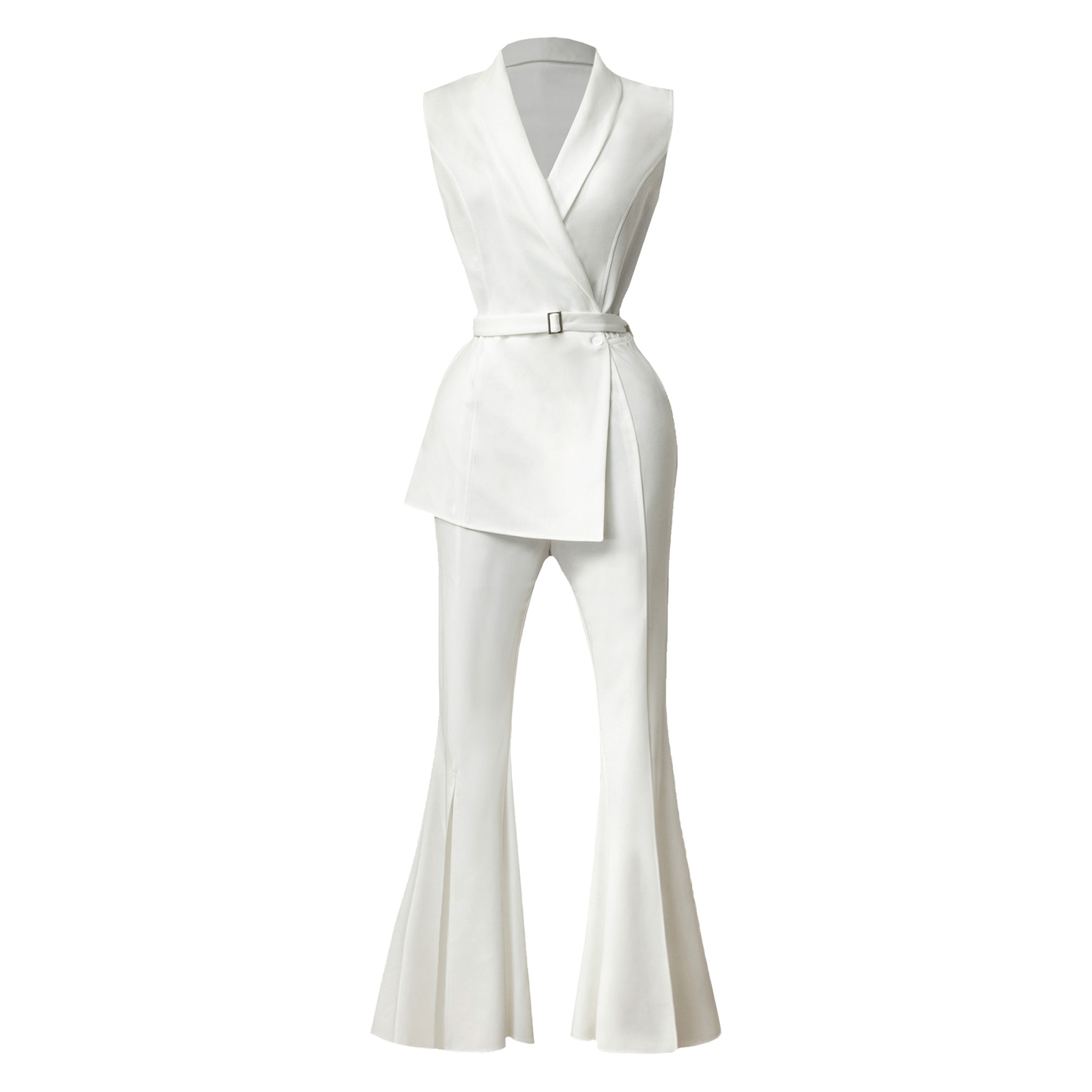 จั๊มสูทผู้หญิงแบบไม่มีแขน คอวี - Women Formal Wear Shop บทวิจารณ์และราคา