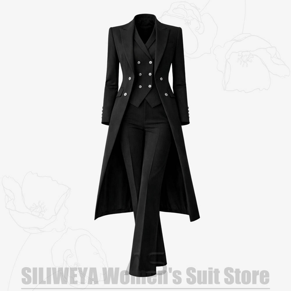 ชุดสูทผู้หญิง 3 ชิ้น แบบกระดุม - Women Formal Wear Office บทวิจารณ์และราคา