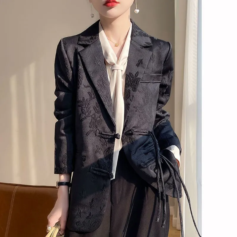 เสื้อแจ็คเก็ตเบลเซอร์สีขาวสำหร - Women Formal Wear Office บทวิจารณ์และราคา