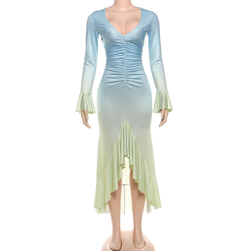 ชุดราตรีสีน้ำเงินไล่เฉดสำหรับผ - Women'S Holiday Formal Wear บทวิจารณ์และราคา