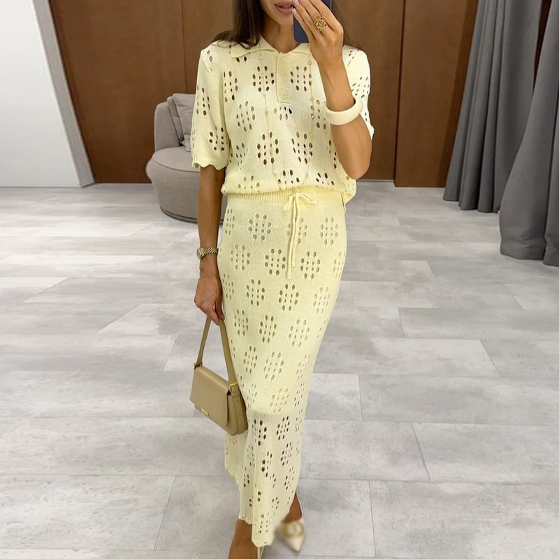 ชุดเซ็ตสองชิ้นสีพื้นสำหรับฤดูร - Women Formal Wear For Summer บทวิจารณ์และราคา