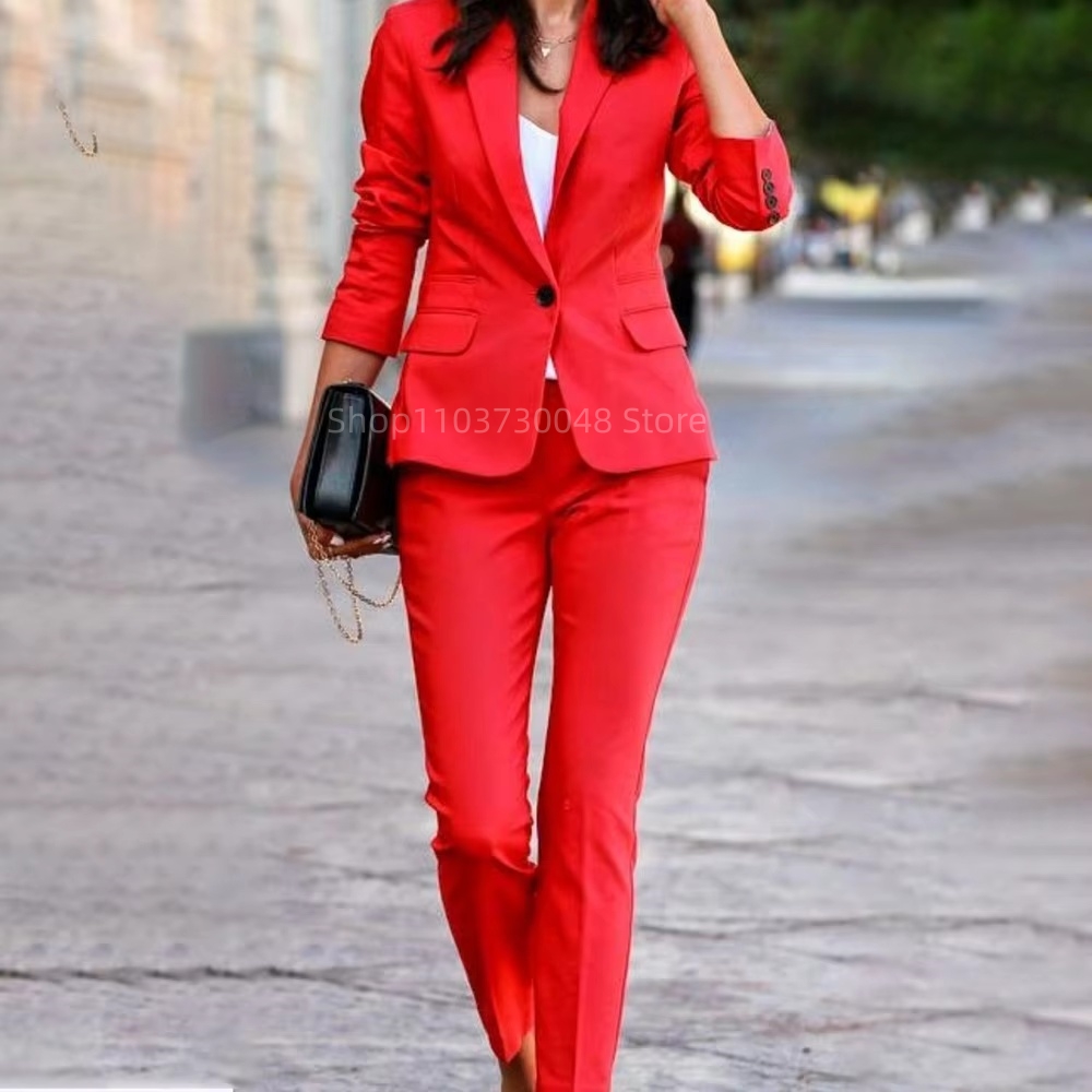 แฟชั่นชุดสูทสตรีสำหรับออฟฟิศ เ - Women Formal Wear Office บทวิจารณ์และราคา