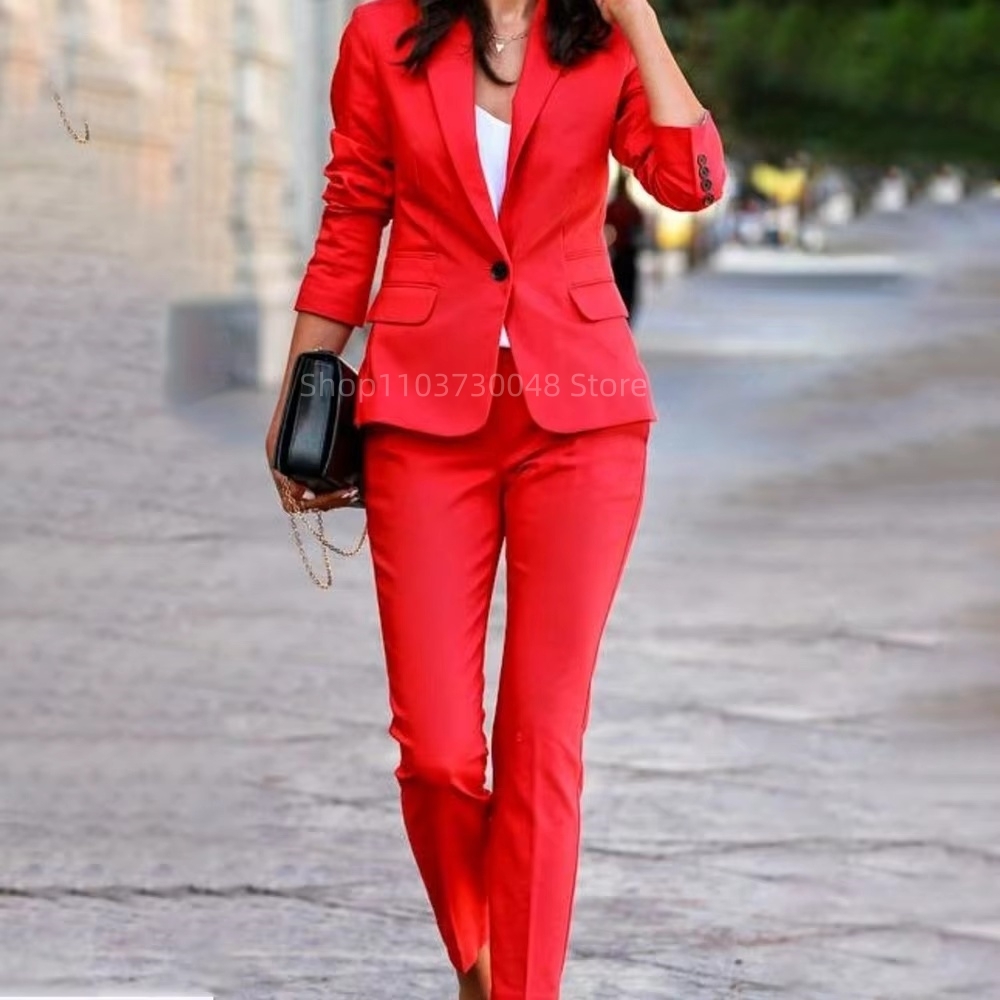 แฟชั่นชุดสูทสตรีสำหรับออฟฟิศ เ - Women Formal Wear Office บทวิจารณ์และราคา